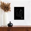 Picture of Sketched Girl III Black _GroupedProduct_Rectangle_Portrait_Canvas_Framed_