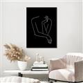Picture of Sketched Girl III Black _GroupedProduct_Rectangle_Portrait_Canvas_Framed_