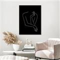 Picture of Sketched Girl III Black _GroupedProduct_Rectangle_Portrait_Canvas_Framed_