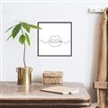 Picture of Line Drawn Lips _GroupedProduct_Square_Canvas_Framed_