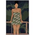 Picture of Tropical Lady II _GroupedProduct_Rectangle_Portrait_Canvas_Framed_
