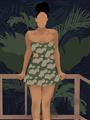 Picture of Tropical Lady II _GroupedProduct_Rectangle_Portrait_Unframed_Print_Only_