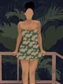 Picture of Tropical Lady II _GroupedProduct_Rectangle_Portrait_Unframed_Print_Only_