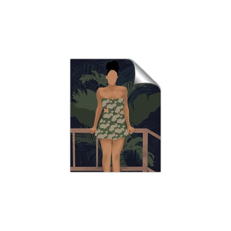 Picture of Tropical Lady II _GroupedProduct_Rectangle_Portrait_Unframed_Print_Only_