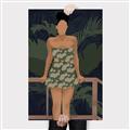 Picture of Tropical Lady II _GroupedProduct_Rectangle_Portrait_Canvas_