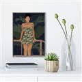 Picture of Tropical Lady II _GroupedProduct_Rectangle_Portrait_Canvas_Framed_