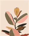 Picture of Color Block Leaves VI _GroupedProduct_Rectangle_Portrait_Unframed_Print_Only_