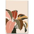 Picture of Color Block Leaves IV _GroupedProduct_Rectangle_Portrait_Canvas_