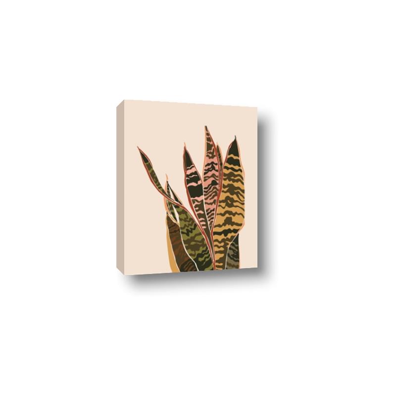 Picture of Color Block Leaves V _GroupedProduct_Rectangle_Portrait_Canvas_