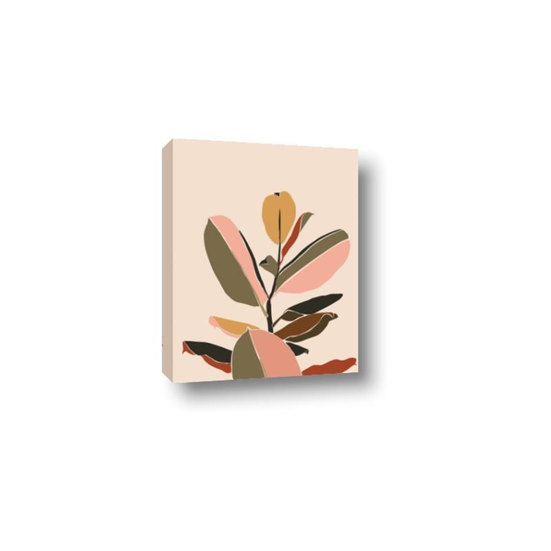 Picture of Color Block Leaves VI _GroupedProduct_Rectangle_Portrait_Canvas_