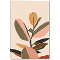 Picture of Color Block Leaves VI _GroupedProduct_Rectangle_Portrait_Canvas_