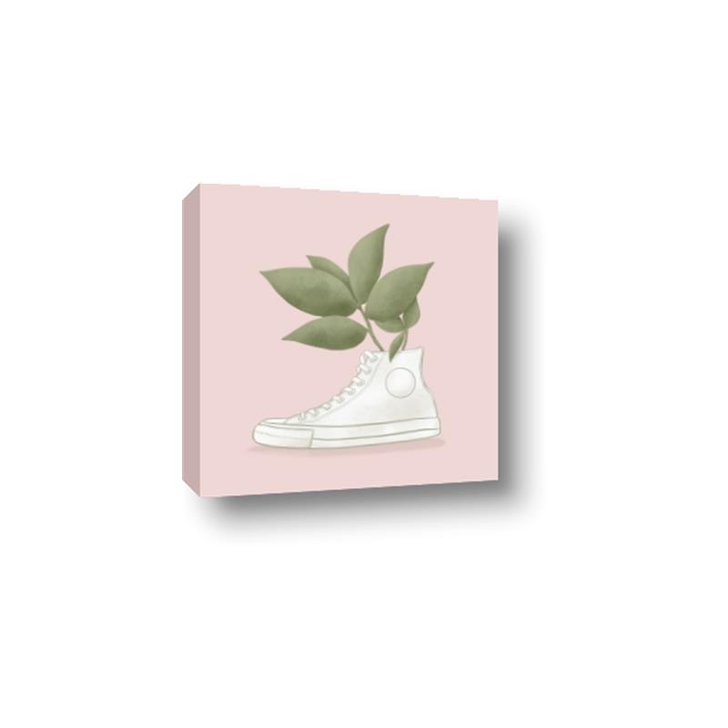 Picture of Plant Shoe Pink _GroupedProduct_Square_Canvas_