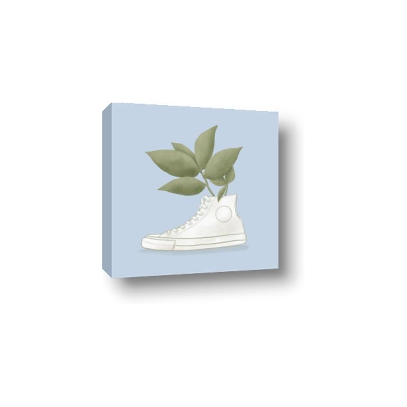Picture of Plant Shoe Blue I _GroupedProduct_Square_Canvas_