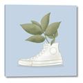 Picture of Plant Shoe Blue I _GroupedProduct_Square_Canvas_