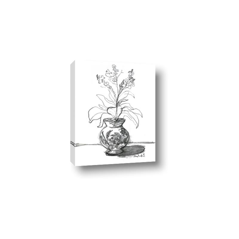 Picture of Hand Drawn Vase _GroupedProduct_Rectangle_Portrait_Canvas_