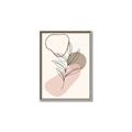Picture of Mid Century Botanical I  _GroupedProduct_Rectangle_Portrait_Canvas_Framed_