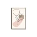 Picture of Mid Century Botanical I  _GroupedProduct_Rectangle_Portrait_Canvas_Framed_