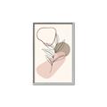 Picture of Mid Century Botanical I  _GroupedProduct_Rectangle_Portrait_Canvas_Framed_