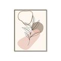 Picture of Mid Century Botanical I  _GroupedProduct_Rectangle_Portrait_Canvas_Framed_
