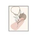 Picture of Mid Century Botanical I  _GroupedProduct_Rectangle_Portrait_Canvas_Framed_