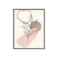 Picture of Mid Century Botanical I  _GroupedProduct_Rectangle_Portrait_Canvas_Framed_