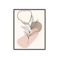 Picture of Mid Century Botanical I  _GroupedProduct_Rectangle_Portrait_Canvas_Framed_
