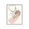 Picture of Mid Century Botanical I  _GroupedProduct_Rectangle_Portrait_Canvas_Framed_