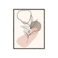 Picture of Mid Century Botanical I  _GroupedProduct_Rectangle_Portrait_Canvas_Framed_