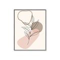 Picture of Mid Century Botanical I  _GroupedProduct_Rectangle_Portrait_Canvas_Framed_