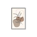Picture of Mid Century Botanical II _GroupedProduct_Rectangle_Portrait_Canvas_Framed_