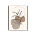 Picture of Mid Century Botanical II _GroupedProduct_Rectangle_Portrait_Canvas_Framed_