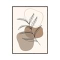 Picture of Mid Century Botanical II _GroupedProduct_Rectangle_Portrait_Canvas_Framed_