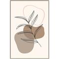 Picture of Mid Century Botanical II _GroupedProduct_Rectangle_Portrait_Canvas_Framed_
