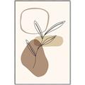 Picture of Mid Century Botanical III _GroupedProduct_Rectangle_Portrait_Canvas_Framed_
