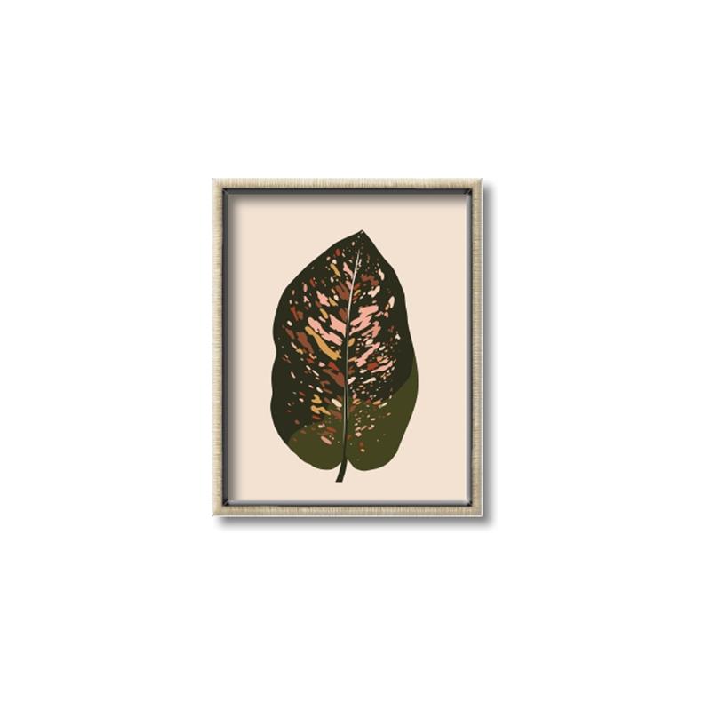Picture of Color Block Leaves I  _GroupedProduct_Rectangle_Portrait_Canvas_Framed_