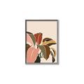 Picture of Color Block Leaves IV _GroupedProduct_Rectangle_Portrait_Canvas_Framed_