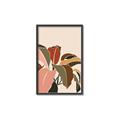 Picture of Color Block Leaves IV _GroupedProduct_Rectangle_Portrait_Canvas_Framed_
