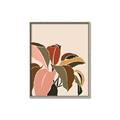 Picture of Color Block Leaves IV _GroupedProduct_Rectangle_Portrait_Canvas_Framed_
