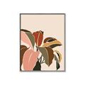 Picture of Color Block Leaves IV _GroupedProduct_Rectangle_Portrait_Canvas_Framed_
