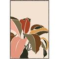 Picture of Color Block Leaves IV _GroupedProduct_Rectangle_Portrait_Canvas_Framed_