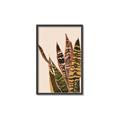 Picture of Color Block Leaves V _GroupedProduct_Rectangle_Portrait_Canvas_Framed_