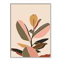 Picture of Color Block Leaves VI _GroupedProduct_Rectangle_Portrait_Canvas_Framed_