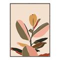 Picture of Color Block Leaves VI _GroupedProduct_Rectangle_Portrait_Canvas_Framed_