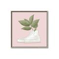 Picture of Plant Shoe Pink _GroupedProduct_Square_Canvas_Framed_