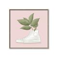 Picture of Plant Shoe Pink _GroupedProduct_Square_Canvas_Framed_