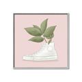 Picture of Plant Shoe Pink _GroupedProduct_Square_Canvas_Framed_