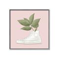 Picture of Plant Shoe Pink _GroupedProduct_Square_Canvas_Framed_