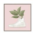 Picture of Plant Shoe Pink _GroupedProduct_Square_Canvas_Framed_