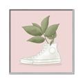 Picture of Plant Shoe Pink _GroupedProduct_Square_Canvas_Framed_