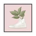 Picture of Plant Shoe Pink _GroupedProduct_Square_Canvas_Framed_